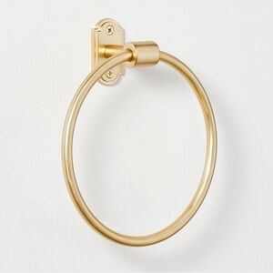 Classic Metal Towel Ring Brass Finish Zinc & Aluminum Bathroom Holder